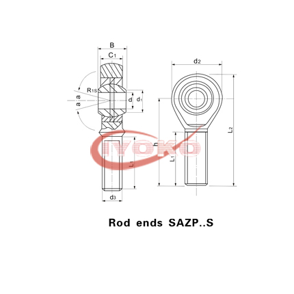 Rod ends SAZP..S